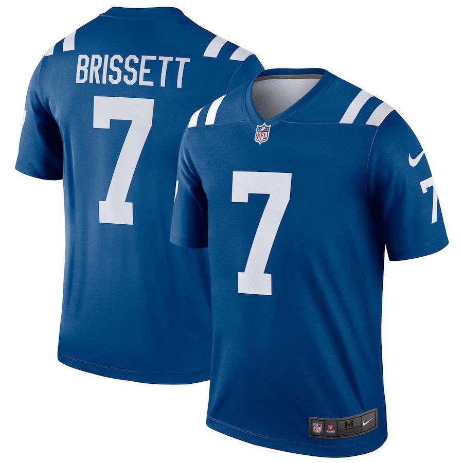 Men Indianapolis Colts #7 Jacoby Brissett Nike Royal Legend NFL Jersey